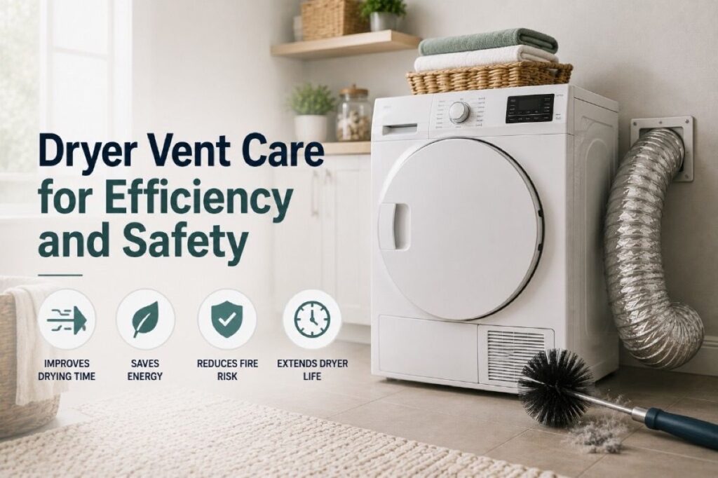 Dryer Vent Care for Efficiency and Safety