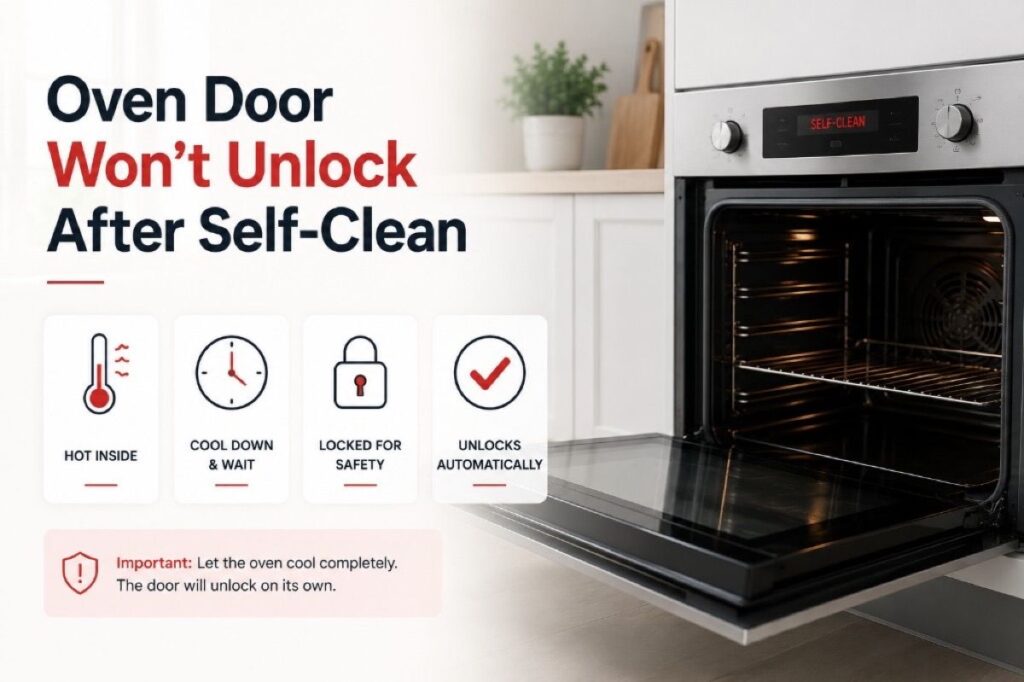 Oven Door Won’t Unlock After Self-Clean